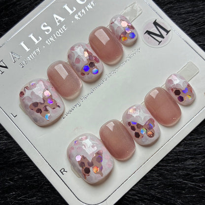 Press On Nails 10Pcs Code-Number (1000+) Easy Beauty Nepal
