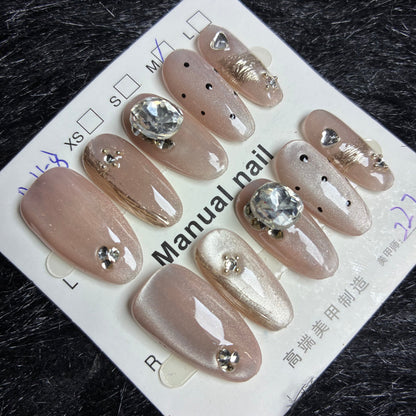 Press On Nails 10Pcs Code-L (090+) Easy Beauty Nepal