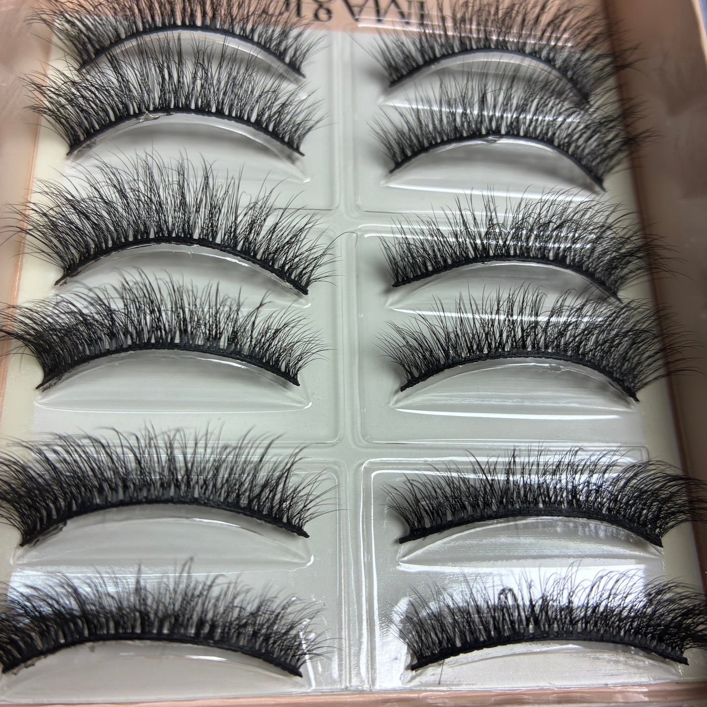 IMAGIC Professional Cosmetics Handmade 3D False Eyelashes Kit Easy Beauty Nepal