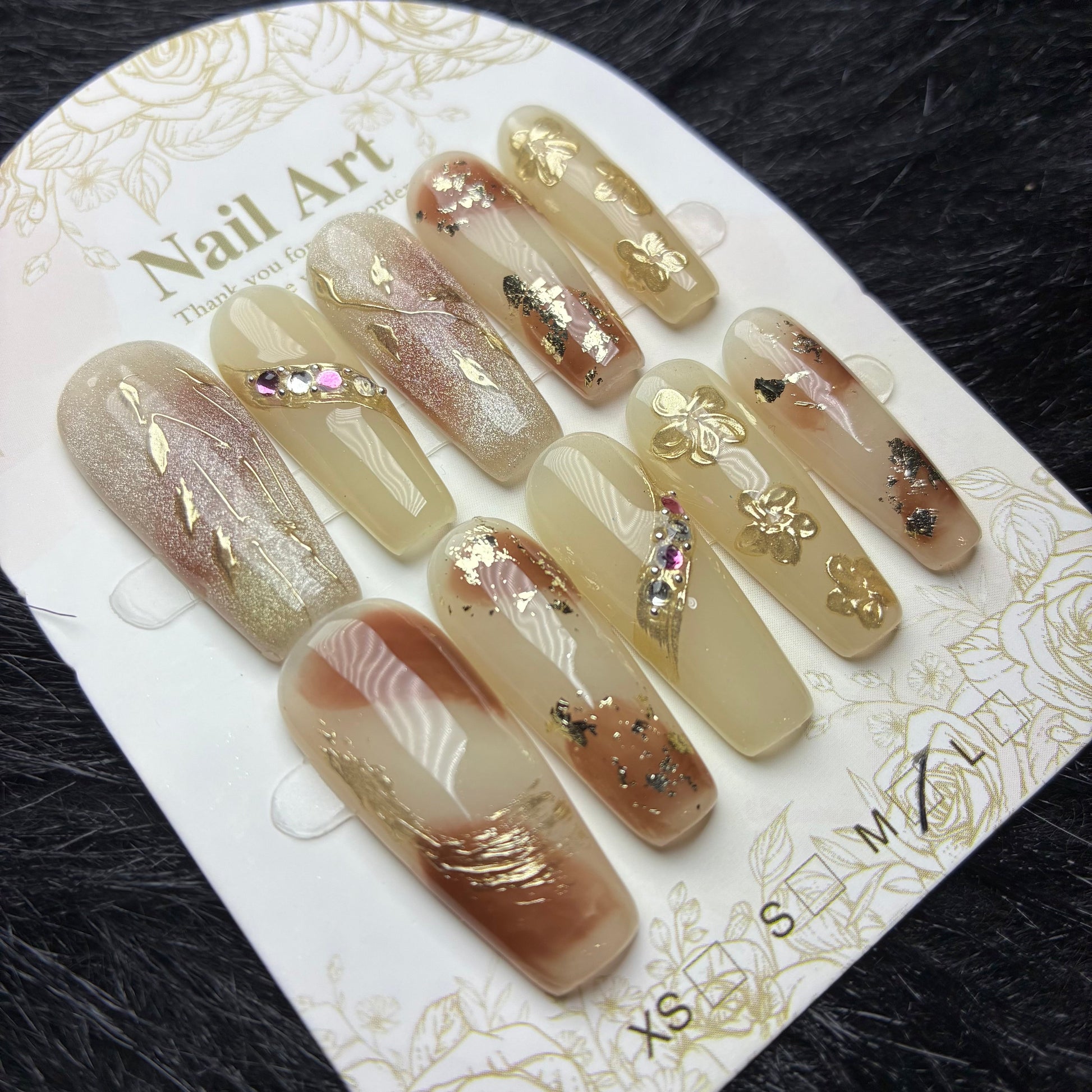 Press On Nails 10Pcs Code-MT Easy Beauty Nepal