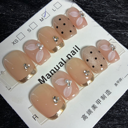 Press On Nails 10Pcs Code-S Easy Beauty Nepal