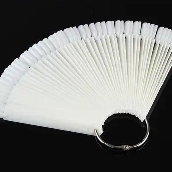 Nail Art Color Chart Palette 50pcs False Nail Tips Gel Polish Display Mask Queen Nepal