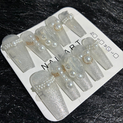 Press On Nails 10Pcs Code-BF (040+) Easy Beauty Nepal