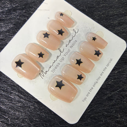 Press On Nails 10Pcs Code-EB Easy Beauty Nepal