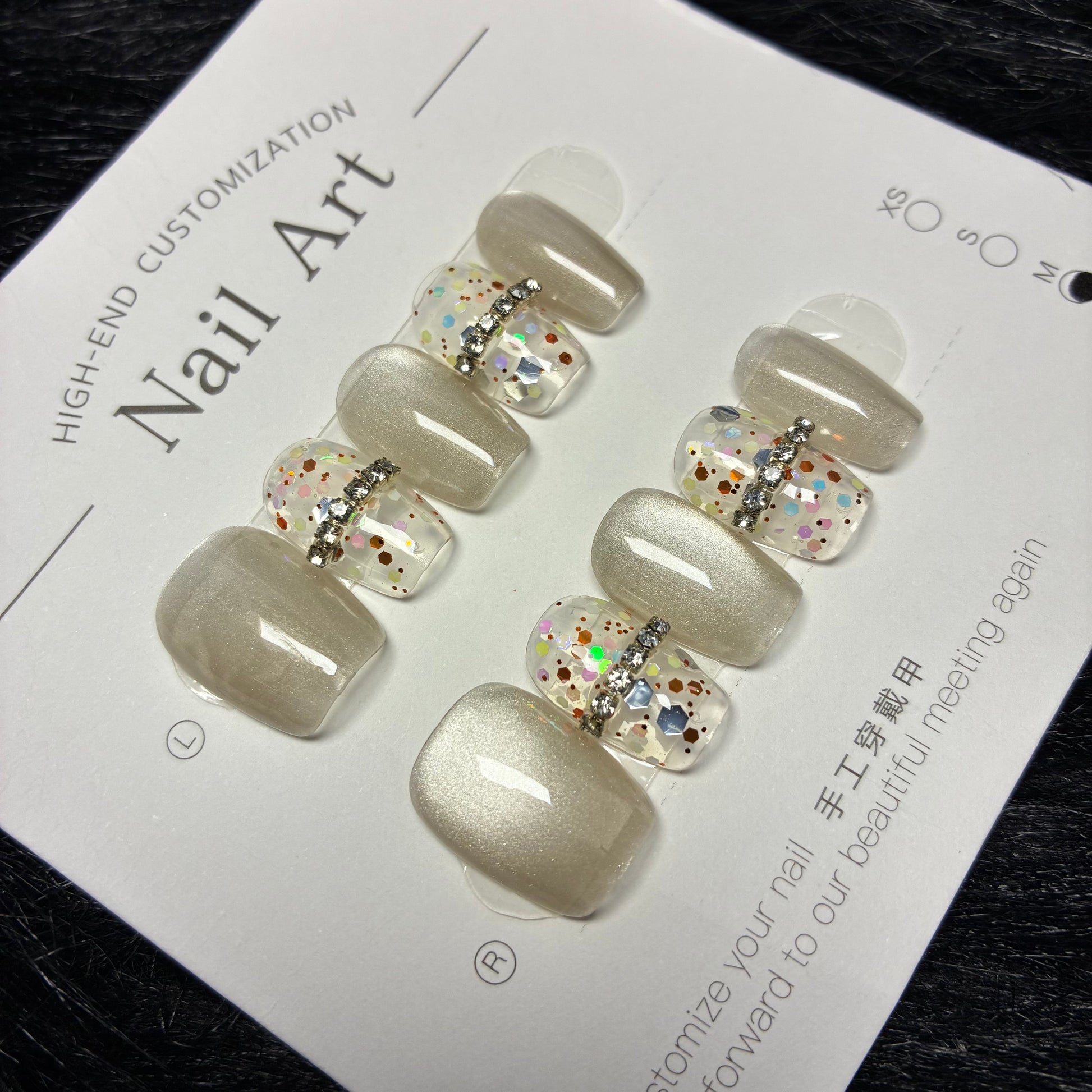 Press On Nails 10Pcs Code-SM Easy Beauty Nepal