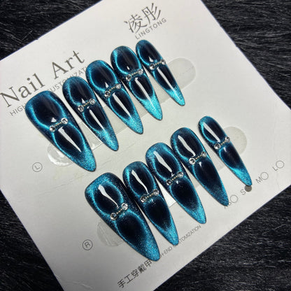 Press On Nails 10Pcs Code-SM Easy Beauty Nepal