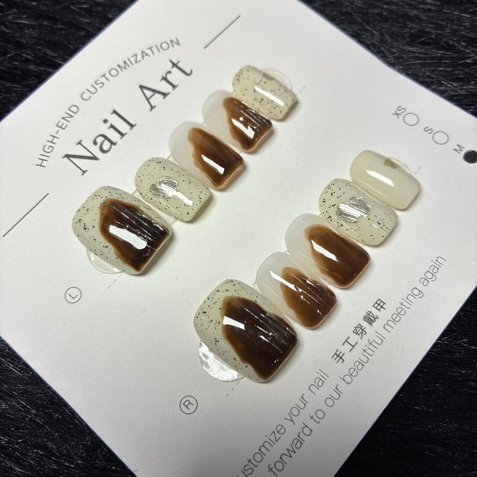 Press On Nails 10Pcs Code-SM Easy Beauty Nepal