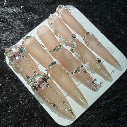 Press On Nails 10Pcs Code-L (030+) Easy Beauty Nepal