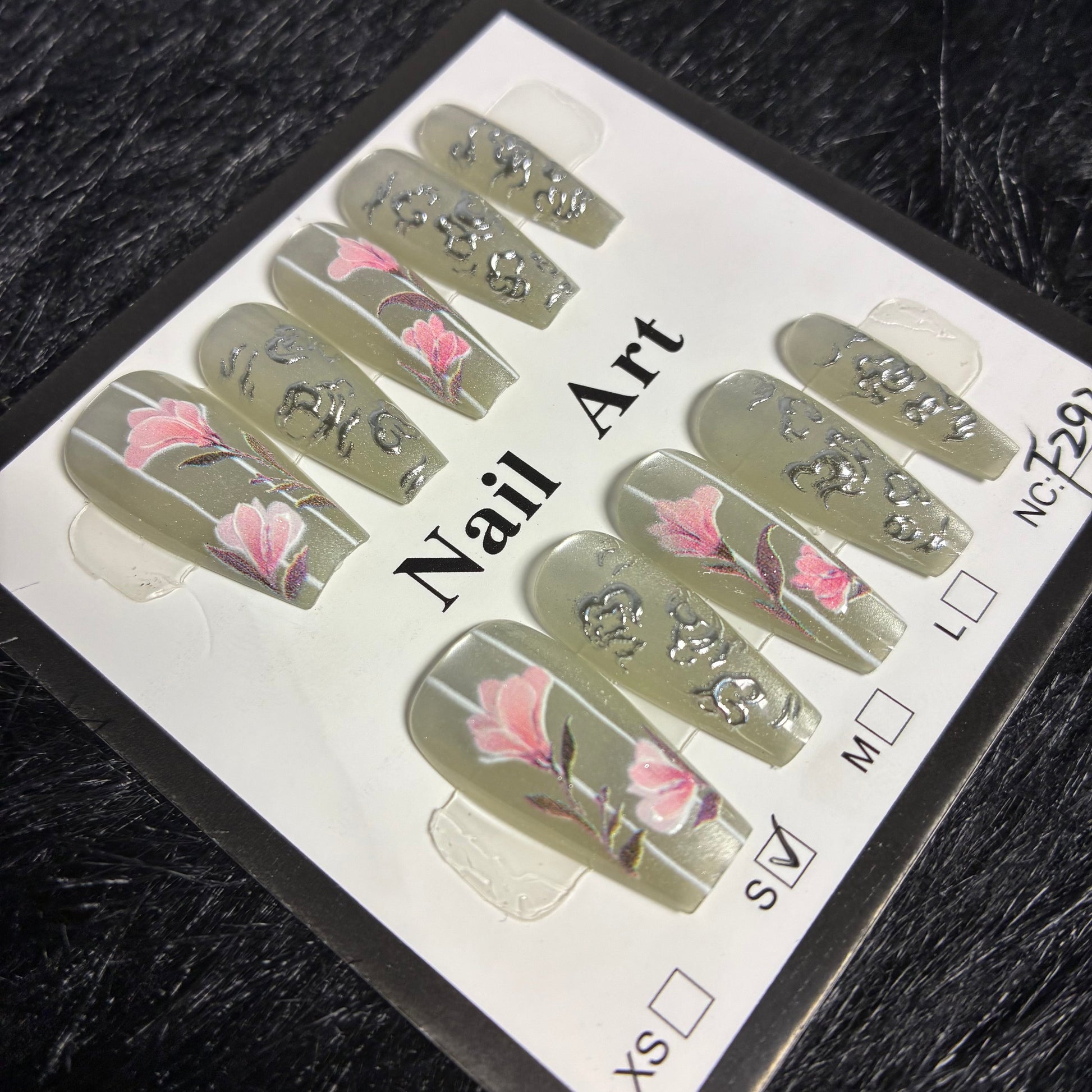 Press On Nails 10Pcs Code-F (200+) Easy Beauty Nepal