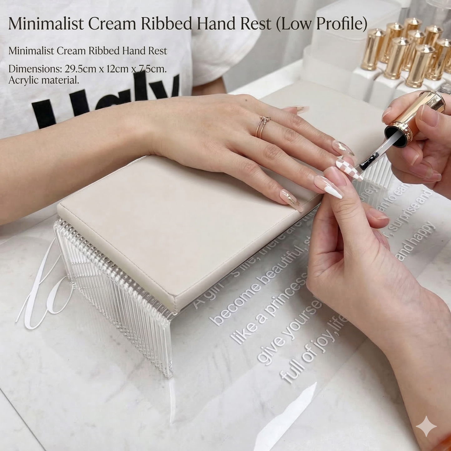 Acrylic Nail Arm Rest & Hand Cushion Mask Queen Nepal