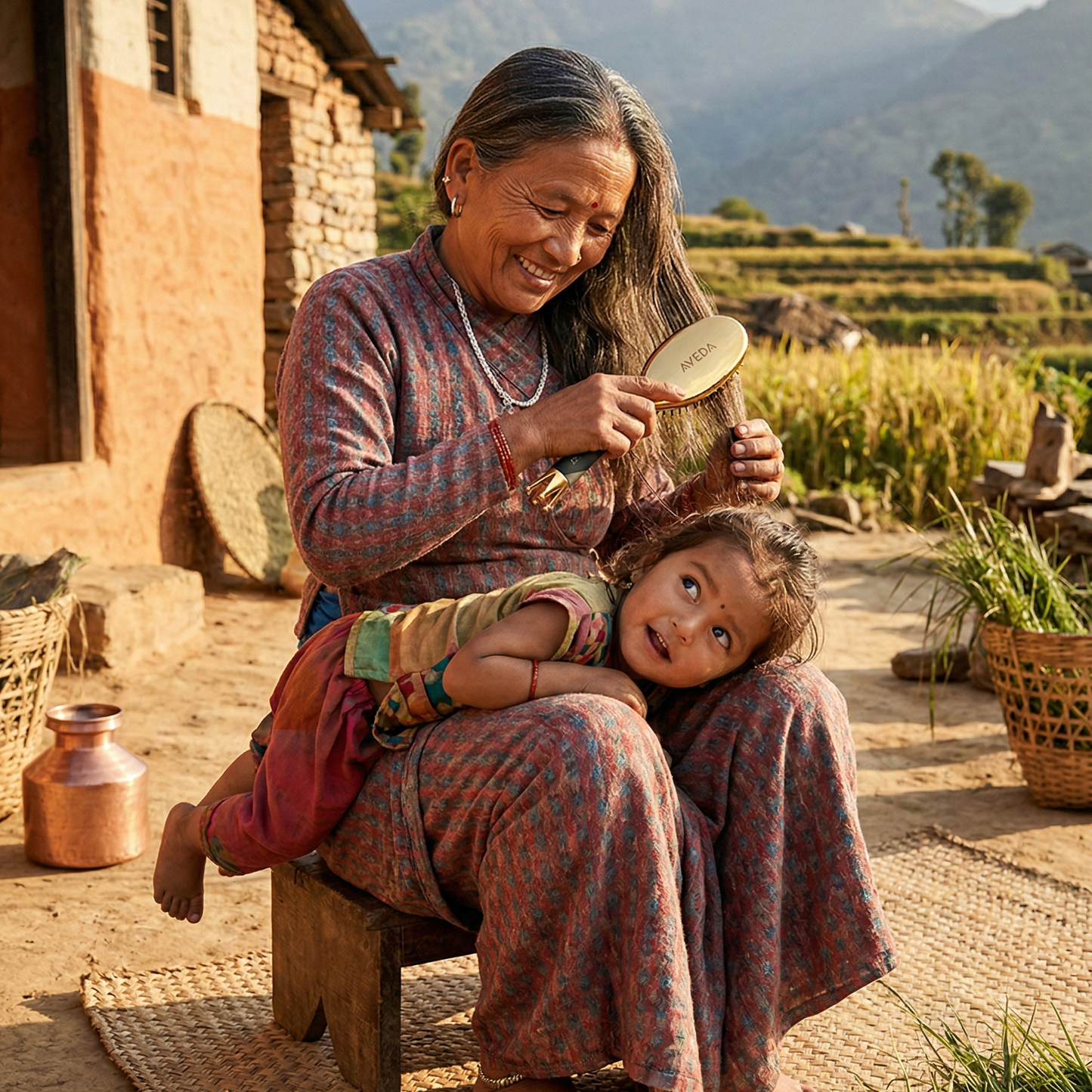 Crown Hair Brush Set Mask Queen Nepal