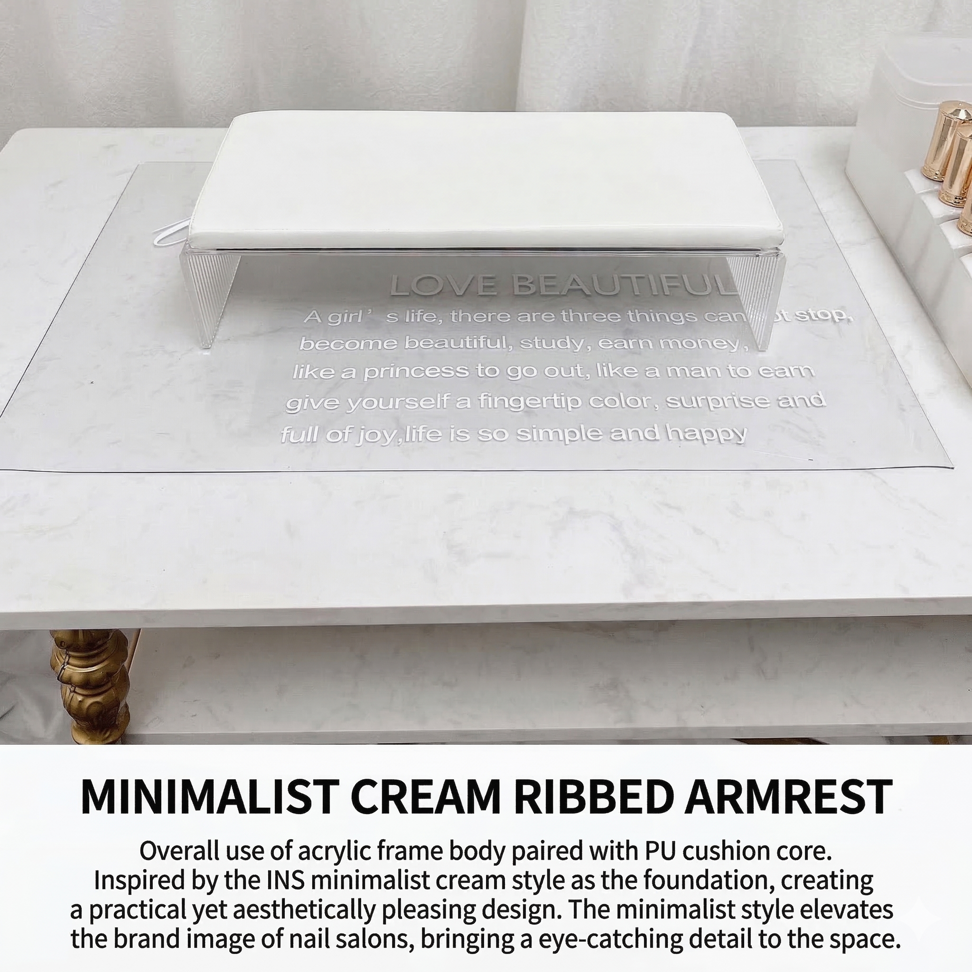 Acrylic Nail Arm Rest & Hand Cushion Mask Queen Nepal