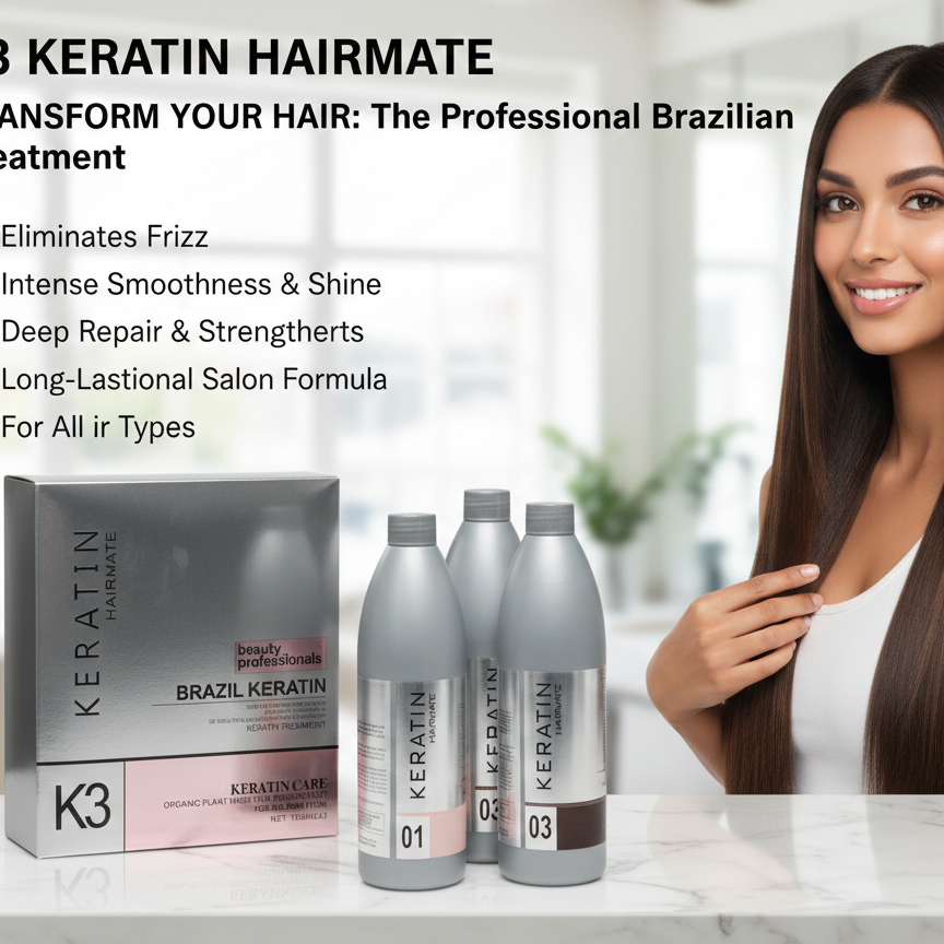 K3 Brazilian Keratin Set (1000ml*3) Mask Queen Nepal