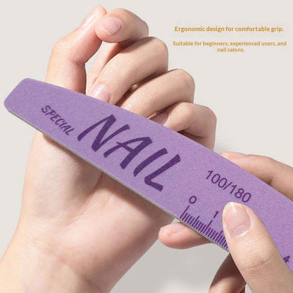 Washable Nail File 100/180 Grit Double-Sided Sanding Filer Mask Queen Nepal