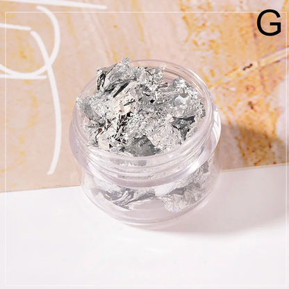 Gold & Silver Foil Paper Sequins Nail Art Mask Queen Nepal