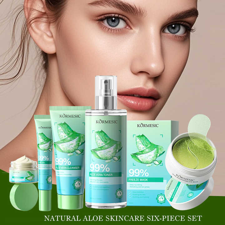 KORMESIC Moisturizing Soothing Brightening Aloe Vera Softening Skin Care Kit Easy Beauty Nepal