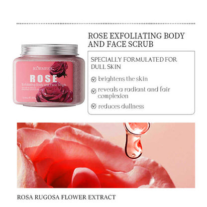 KORMESIC 300g Avocado Coconut Rose Aloe Vera Exfoliating Body Face Scrub Easy Beauty Nepal