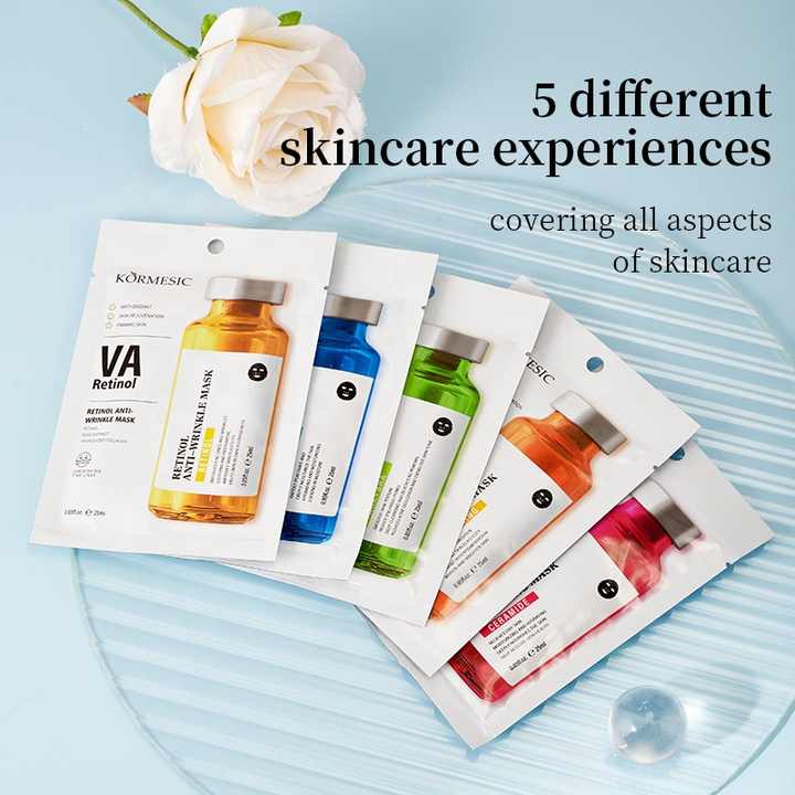 KORMESIC Hyaluronic Acid Moisturizing Vitamin C Anti Aging Facial Mask Sheet Easy Beauty Nepal