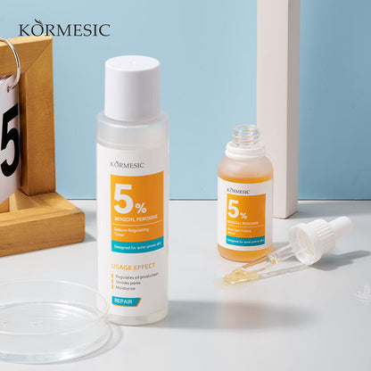 KORMESIC Moisturizing Soothing Repairing 5% Benzoyl Peroxide Skin Care Kit Easy Beauty Nepal