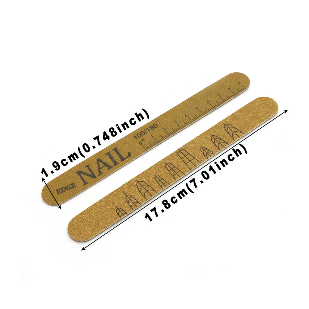 Washable Nail File 100/180 Grit Double-Sided Sanding Filer Mask Queen Nepal