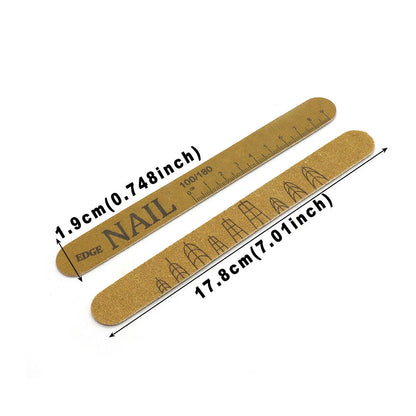 Washable Nail File 100/180 Grit Double-Sided Sanding Filer Mask Queen Nepal