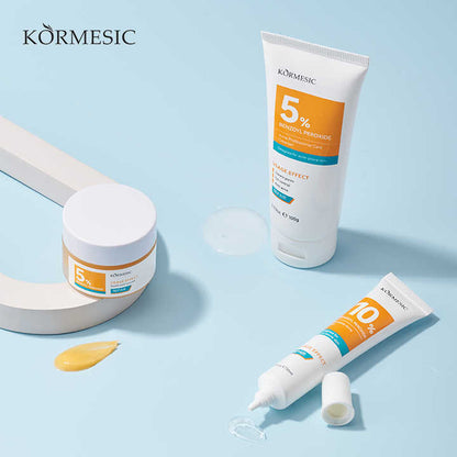 KORMESIC Moisturizing Soothing Repairing 5% Benzoyl Peroxide Skin Care Kit Easy Beauty Nepal