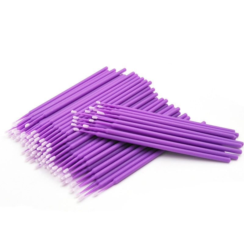 100PCS Disposable Cotton Swab  Eyelash Buds Mask Queen Nepal