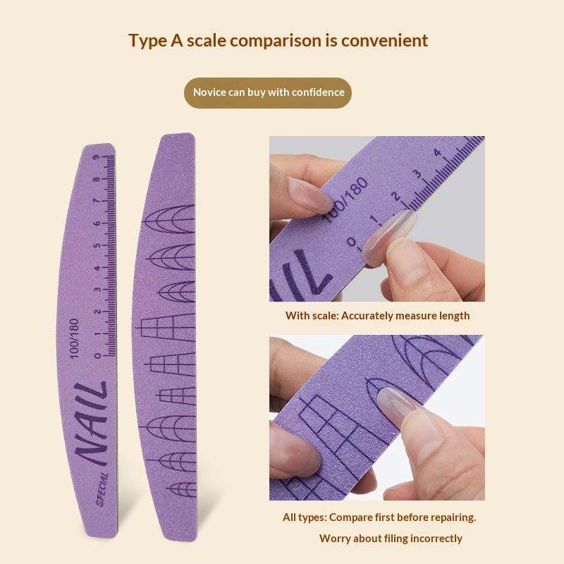 Washable Nail File 100/180 Grit Double-Sided Sanding Filer Mask Queen Nepal