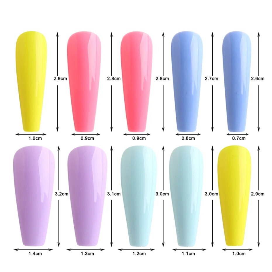 Colorful Matte Ballet Press on Nail 100pcs Mask Queen Nepal