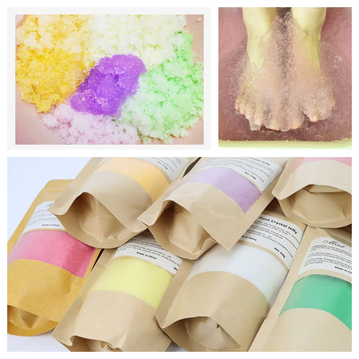 Foot Crystal Jelly Pedicure Foot Soak Gel 210g Mask Queen Nepal