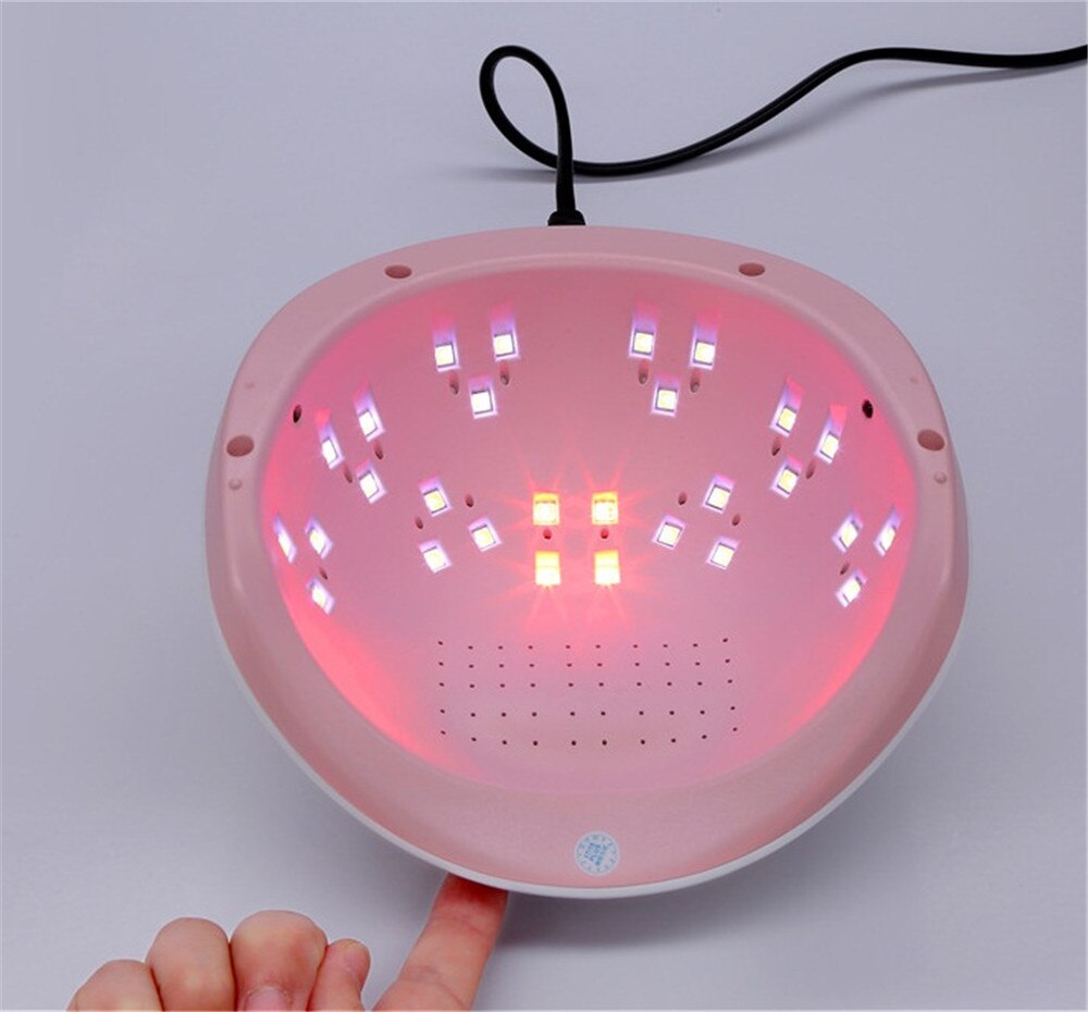 UV Lamp Professional 50W Two-Color Led Nail Lamp Gel Polish Lamp Nail Auto Timer Curing Mask Queen Nepal