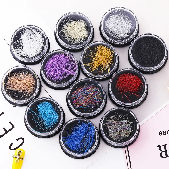 Mermaid Silk Thread Nail Art Decoration Accessories Mask Queen Nepal