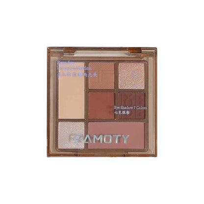 FAMOTY 7 Colors Eyeshadow Palette Versatile Matte & Shimmer Shades Easy Beauty Nepal