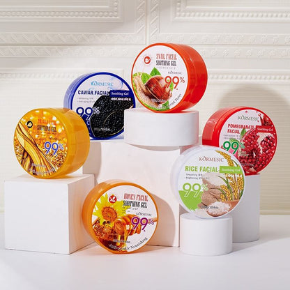 KORMESIC Rice Facial Soothing Gel 300g Smoothing Deep Moisturizing Honey Gel Easy Beauty Nepal