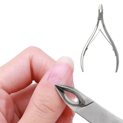 1PCS Nail Cuticle Scissor Cuticle Silver Stainless Steel Nipper Mask Queen Nepal