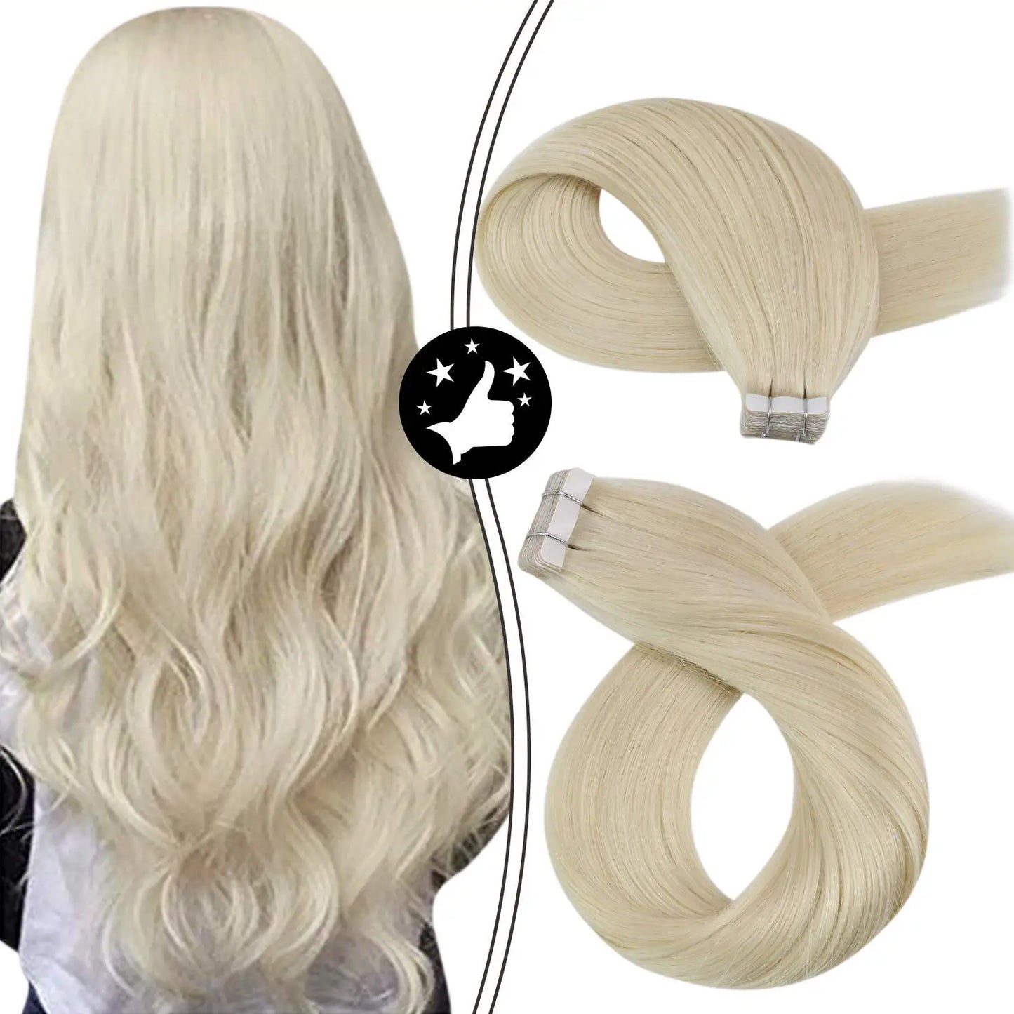 100% Real Human Tape In Hair Extensions Mask Queen Nepal