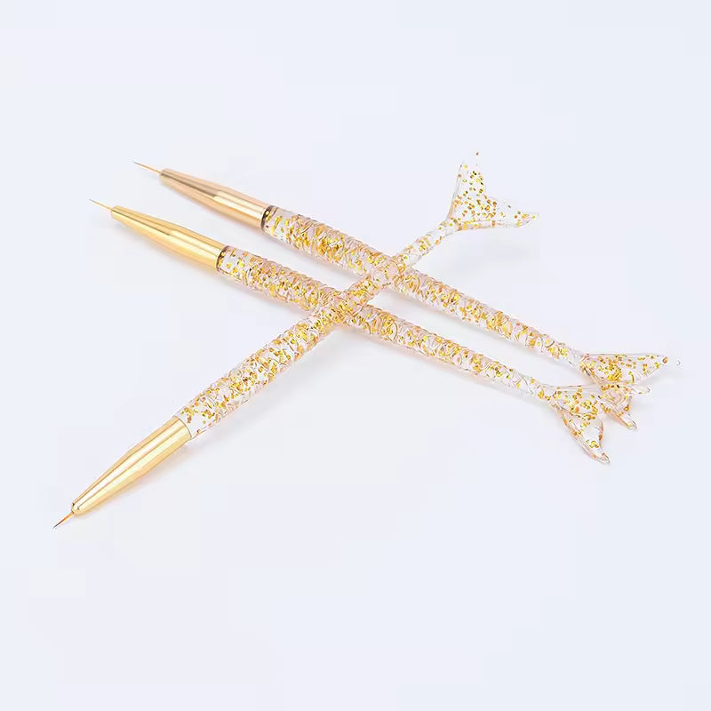 Golden Mermaid Pen Nail Art Liner Brush Mask Queen Nepal