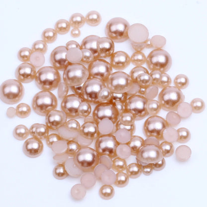 Half Flatback Pearls Artificial Plastic Chic Beads for DIY Craft. Mask Queen Nepal