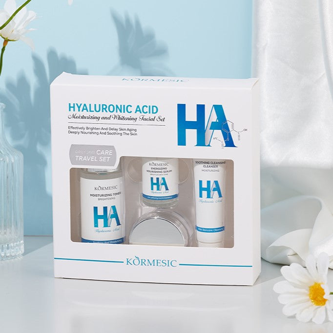 Hyaluronic Acid HA Moisturizing & Hydrating Skin Care 4pcs Set Easy Beauty Nepal