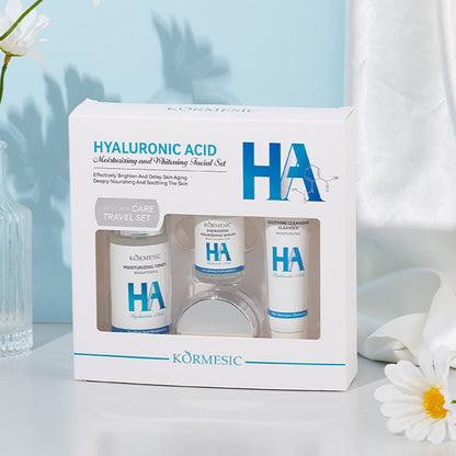 Hyaluronic Acid HA Moisturizing & Hydrating Skin Care 4pcs Set Easy Beauty Nepal