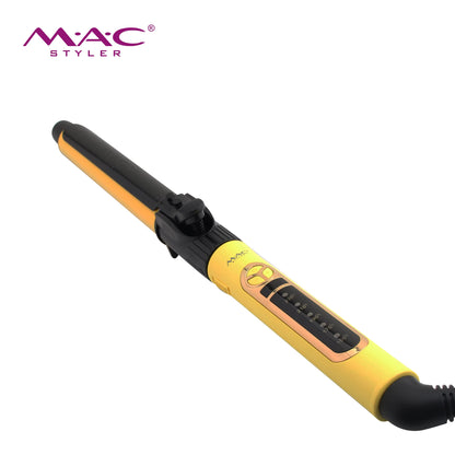 MAC LED Display Ceramic Private Label Hairdressing Patent Protection Portable Salon Customized Fashion Curling Hair Curler mc-5722 Mask Queen Nepal