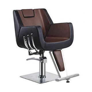 Eva Chair Brown & Black Salon Chair, PU Leather Mask Queen Nepal