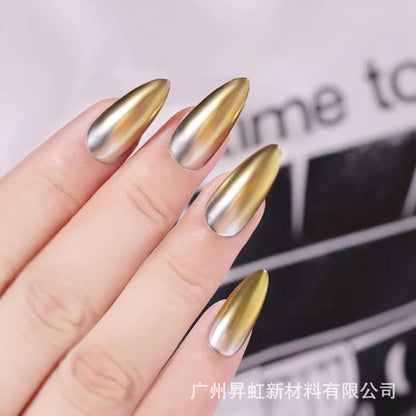 2 Color Magic Mirror Metallic Chrome Nail Powder Mask Queen Nepal