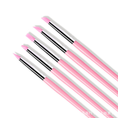 Nail Art Pen Silicon Brush Set 5 Pieces Mask Queen Nepal