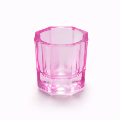 Nail Crystal Glass Cup Acrylic Liquid Holder Mask Queen Nepal