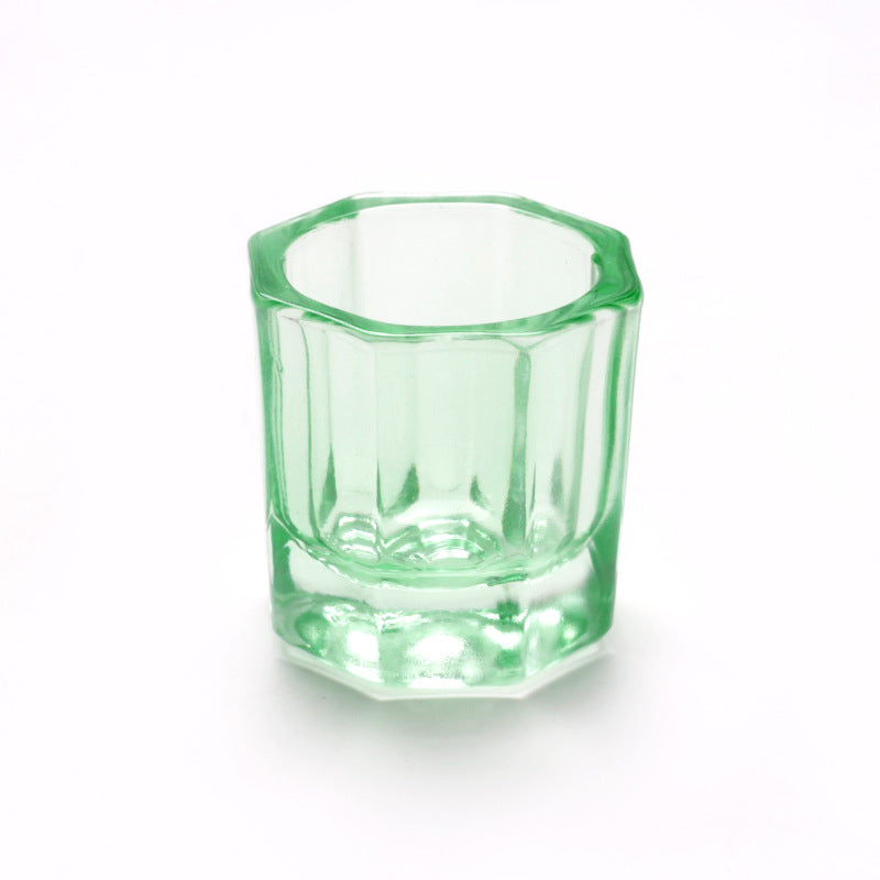 Nail Crystal Glass Cup Acrylic Liquid Holder Mask Queen Nepal