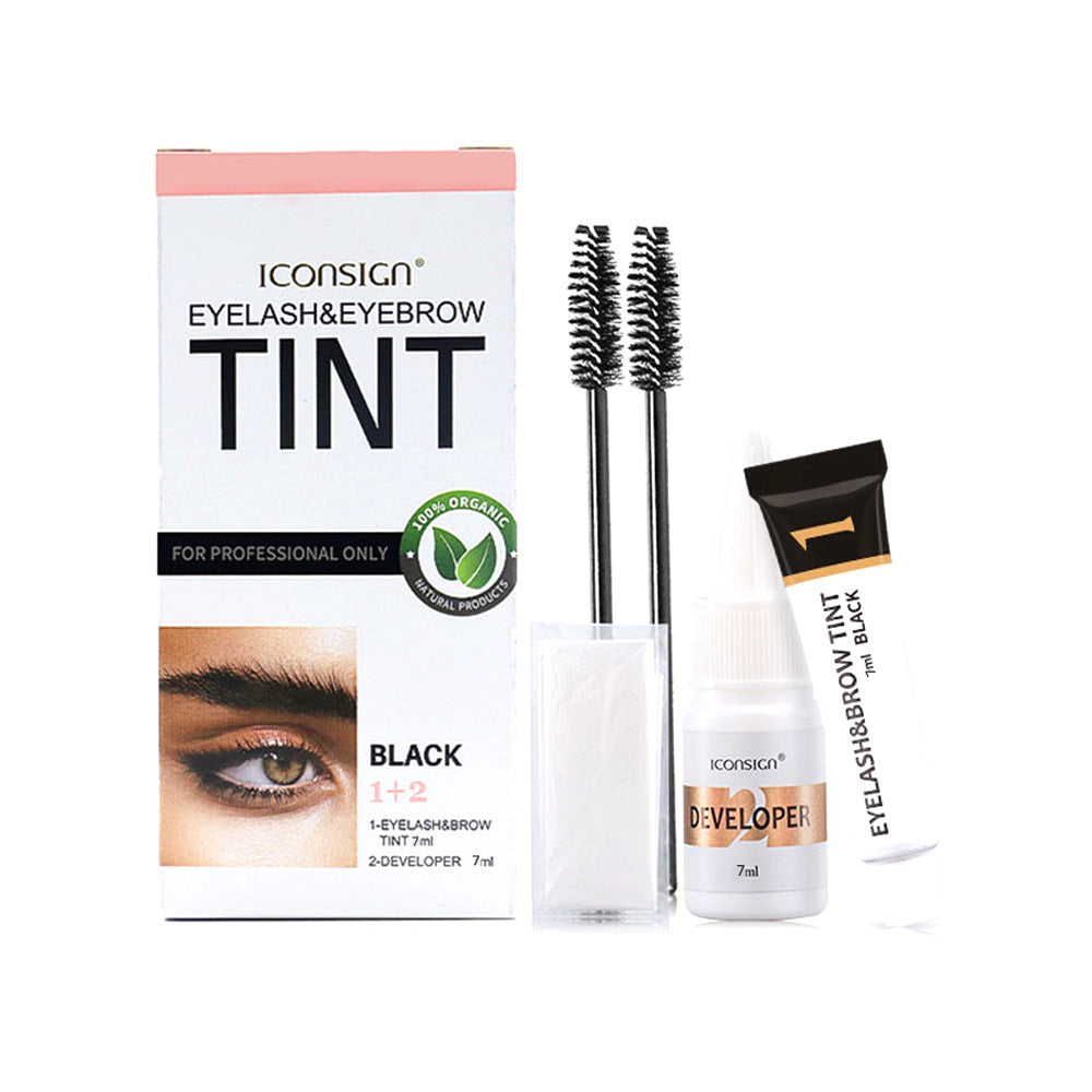 ICONSIGN Eyelash & Eyebrow Tint 7ml For Professional Use Mask Queen Nepal