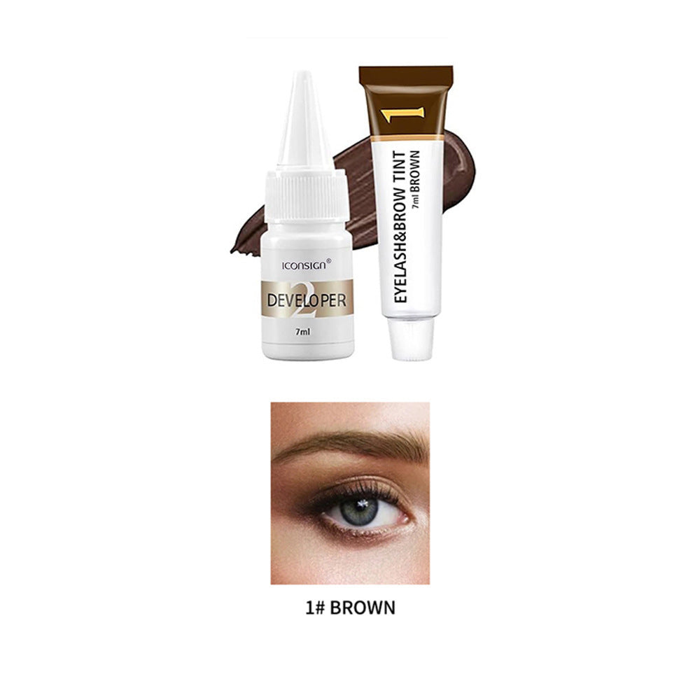 ICONSIGN Eyelash & Eyebrow Tint 7ml For Professional Use Mask Queen Nepal