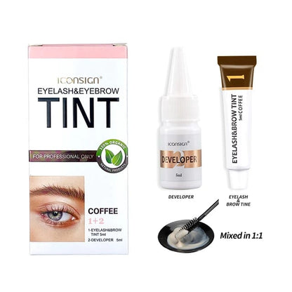 ICONSIGN Eyelash & Eyebrow Tint 7ml For Professional Use Mask Queen Nepal