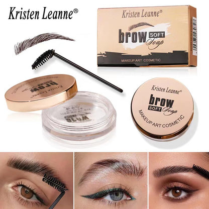 Kristen Leanne Sweat Resistant Clear Brow Gel Natural 3D Eyebrow Soft Soap Mask Queen Nepal